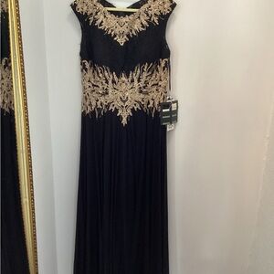 MGNY black and gold, size 12 gown